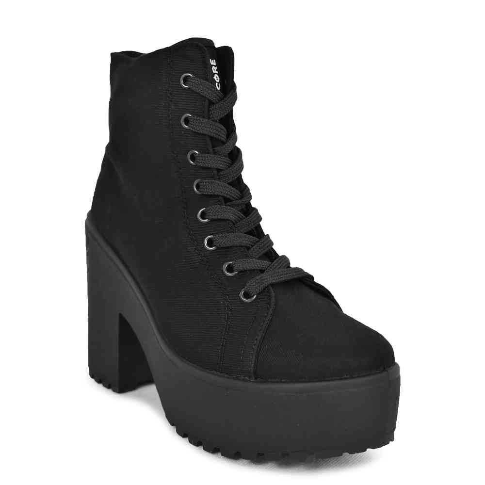 Altercore - Roca Vegan Bottes de plate-forme - Noir